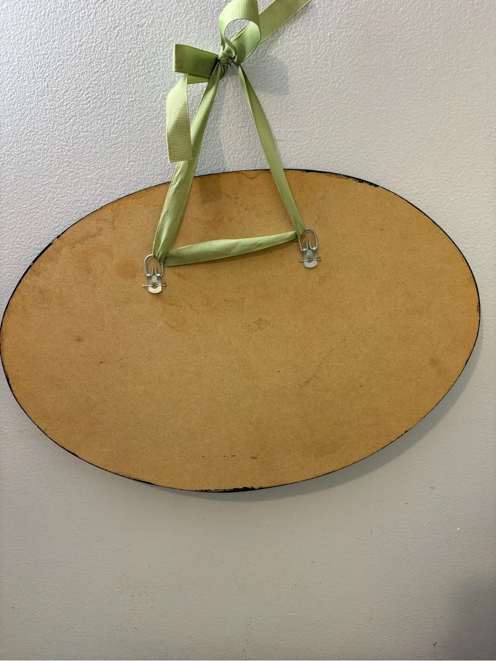 Powder Room Oval Wall Sign